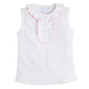 Little English Ruffled Henley light pink shirt